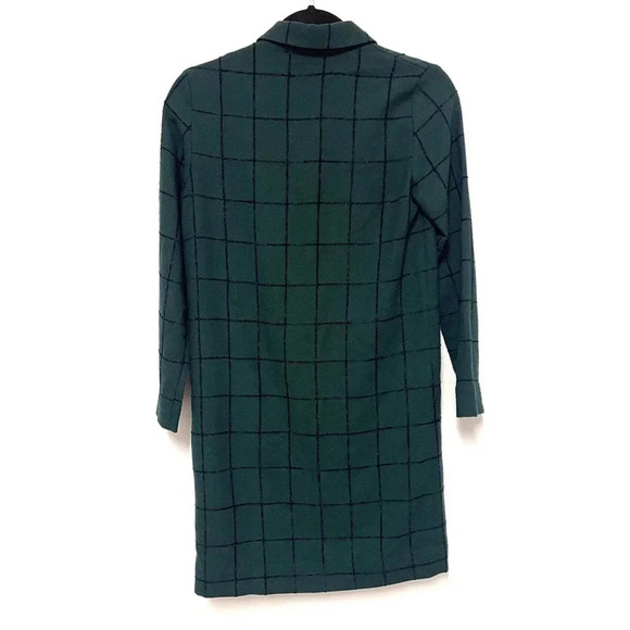 COS Windowpane Plaid Button Down Shirt Dress - Business Casual Knee Length - Picture 5 of 5